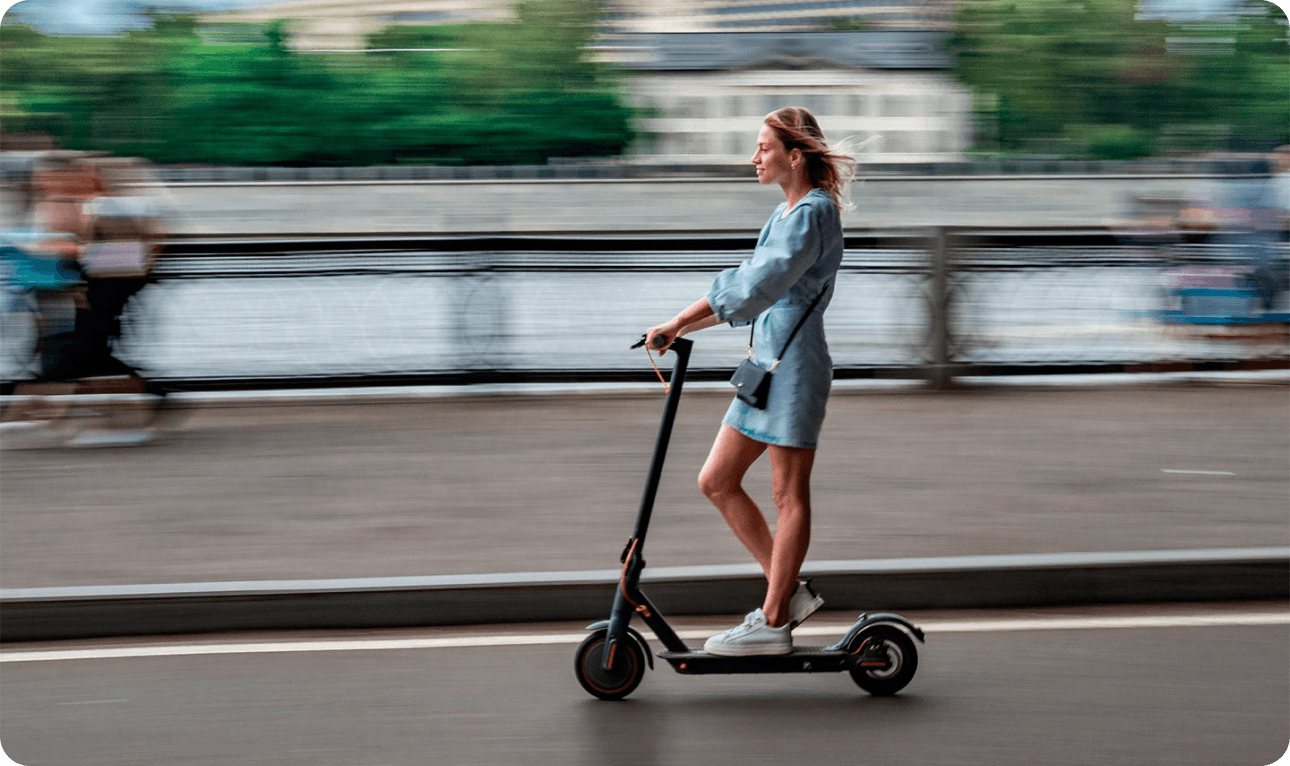 Person on scooter