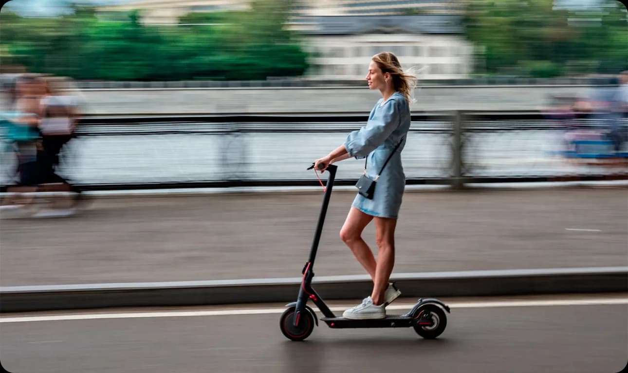 Person on scooter