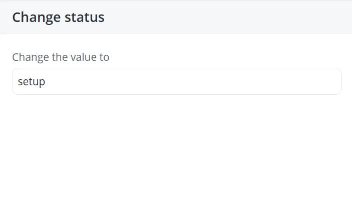 Change Status