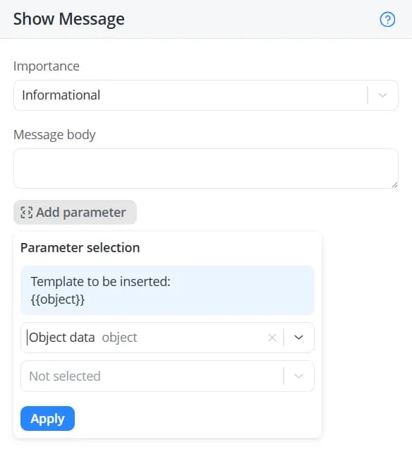 Add parameter