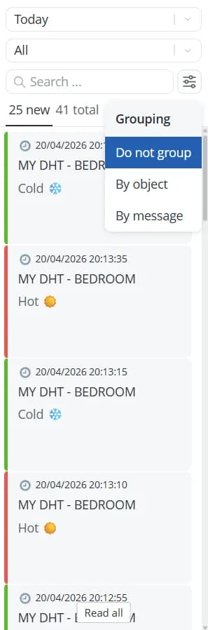 Do not group