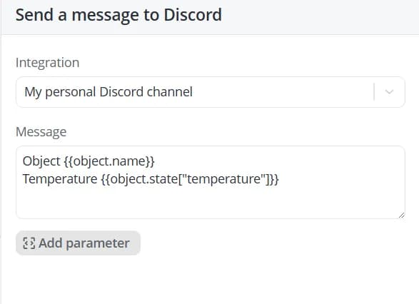 Send Discord message