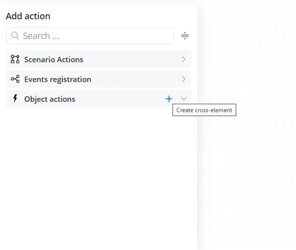 Object actions