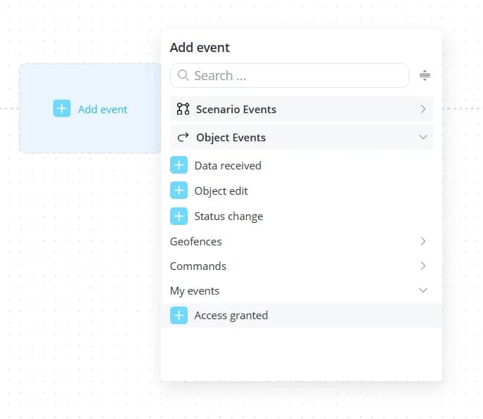 Event in list
