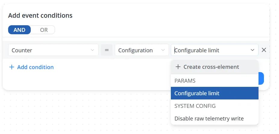 Configuration section
