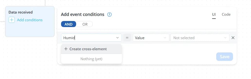 Create cross-element