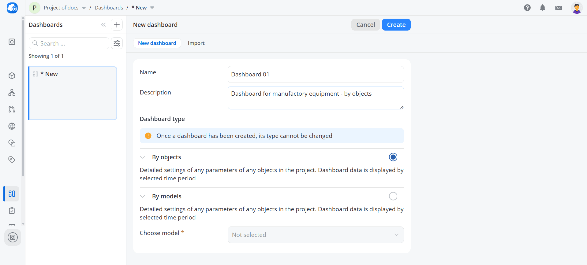Creating a Dashboard