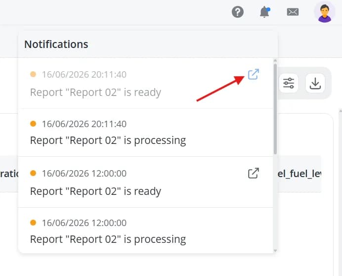 Quick access to report